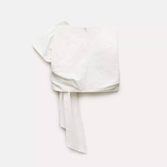 NWT Zara Knotted Mini Skirt ZW Collection Size XL - Picture 5 of 8